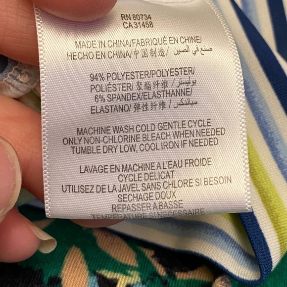 BCBG MAXAZRIA Wrap Dress Watercolor-Look, Floral - Picture 6 of 6